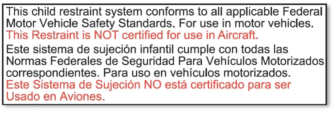 Dot approved outlet child restraint system