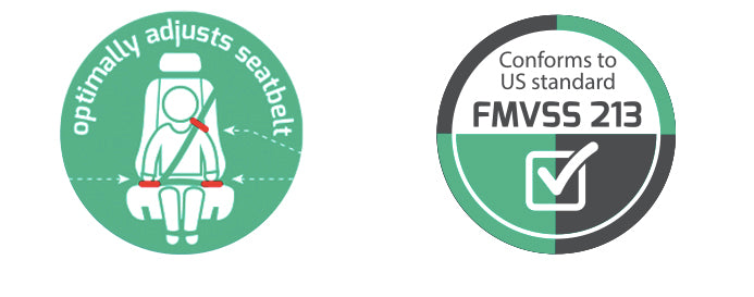 SAfety stamp icon and FMVSS 213 regulatory stamp 